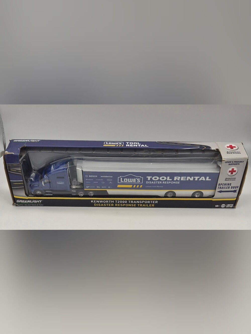Limited Edition Lowe's Kenworth T2000 Transporter Diaster Response Transporter